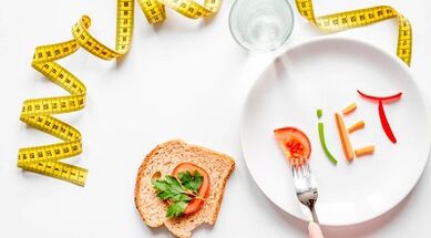 An example of a Japanese diet menu for a week